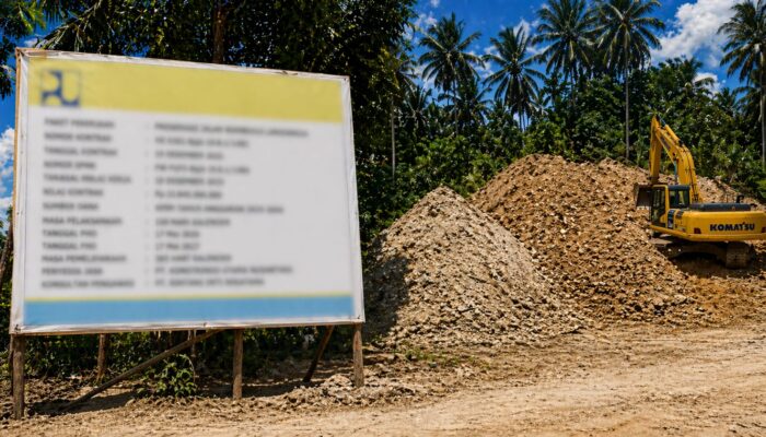 Diduga Gunakan Material Galian C Ilegal, Ampera Sultra Soroti Kualitas Proyek Jalan 22,8 Miliar di Kabupaten Buton Utara