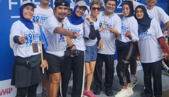 Fun walk Dewan Pers Satukan Awak Media dan Masyarakat, Komaruddin Hidayat Tekankan Pers Bermartabat dan Anti Hoaks