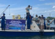 Sat Polairud Polresta Balikpapan Intensifkan Patroli dan Edukasi Keselamatan Pelayaran di Tengah Cuaca Pancaroba