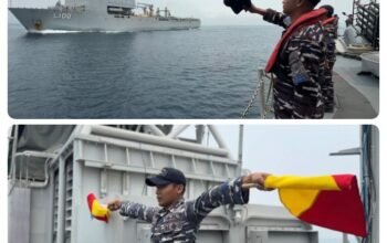 KRI Keris-624 Laksanakan Pengawasan dan Pengamanan Keberangkatan HMAS Choules, Ditutup Latihan Passex
