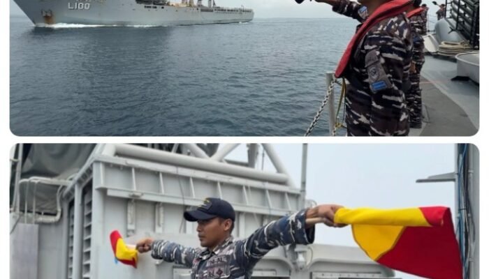 KRI Keris-624 Laksanakan Pengawasan dan Pengamanan Keberangkatan HMAS Choules, Ditutup Latihan Passex