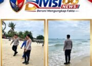 Jelang Akhir Pekan, Satpolairud Polresta Balikpapan Perkuat Pengamanan Wisata Pantai