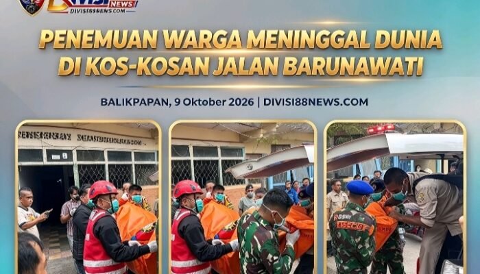 Polresta Balikpapan Evakuasi Pria Lansia yang Ditemukan Meninggal Dunia di Kos Kawasan Prapatan
