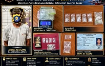 Polsek Balikpapan Timur Ungkap Kasus Narkotika, Enam Paket Sabu Seberat 11,7 Gram Diamankan