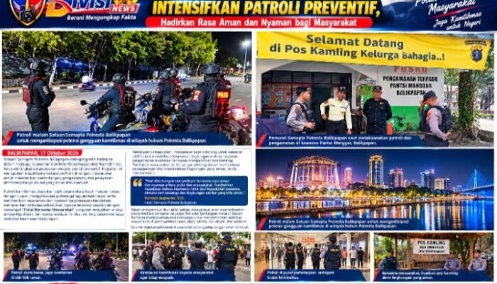 Samapta Polresta Balikpapan Intensifkan Patroli Preventif, Hadirkan Rasa Aman dan Nyaman bagi Masyarakat