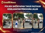 Pastikan Keselamatan Pengguna Jalan, Polsek Balikpapan Timur Gelar Strong Point di Sejumlah Titik Strategis
