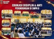 Tanamkan Disiplin dan Cegah Perundangan, Kapolsek Balikpapan Timur Edukasi Pelajar SMPN 8