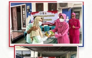 Polwan Polda Kaltim dan Bhayangkari Berbagi, Hadirkan Kepedulian bagi Warga Balikpapan