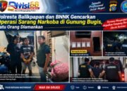 Polresta Balikpapan dan BNNK Gencarkan Operasi Sarang Narkoba di Gunung Bugis, Satu Orang Diamankan