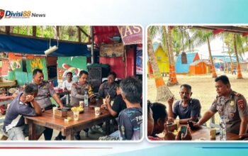 Pererat Kedekatan dengan Warga, Polsek Balikpapan Timur Bangun Sinergi Kamtibmas di Pantai Nelayan