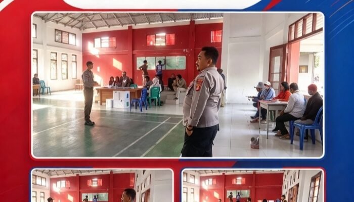 Pengamanan Humanis Polsek Mawasangka Tengah Kawal Pemilihan BPD Desa Morikana, Partisipasi Warga Berlangsung Kondusif