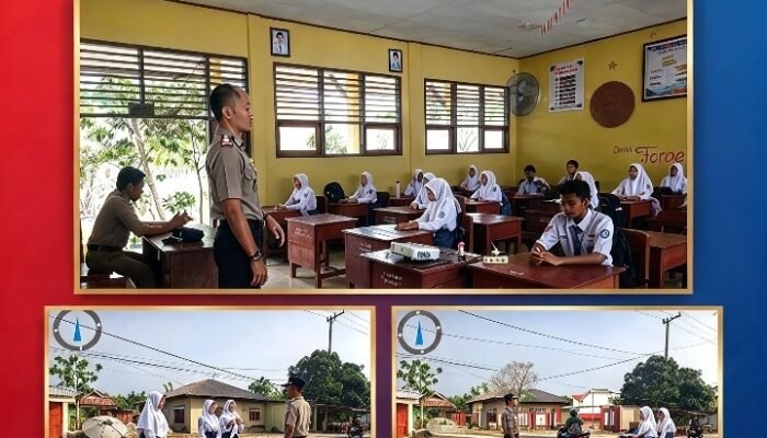 Polri Peduli Pendidikan, Kapolsek Mawasangka Tengah Tanamkan Kesadaran Hukum dan Disiplin kepada Pelajar