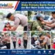 Polisi Hadir Sejak Pagi, Polresta Balikpapan Siaga di 125 Titik, Wakapolresta Bagikan  Helm untuk Anak
