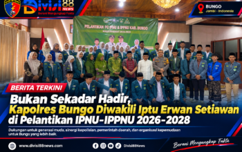 Bukan Sekadar Hadir, Kapolres Bungo Diwakili Iptu Erwan Setiawan di Pelantikan IPNU–IPPNU 2026–2028