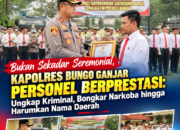 Bukan Sekadar Seremonial, Kapolres Bungo Ganjar Personel Berprestasi: Ungkap Kriminal, Bongkar Narkoba hingga Harumkan Nama Daerah