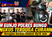 Tim GUNJO Polres Bungo Ringkus Terduga Curanmor di Warung, Kerugian Korban Rp16 Juta