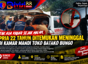 Tak Ada Kabar Sejak Malam, Pria 22 Tahun Ditemukan Meninggal di Kamar Mandi Toko Batako Bungo
